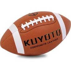KUYOTQ 유소년 축구 7사이즈 부드러운 컴포지트 래더 인앤아웃도어 Kdis/ 내마모성 소년 미식축구 공 (디플레이팅)
