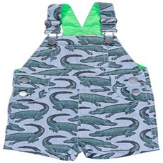 Stella McCartney Kids Baby Boys' Chester Gator Print Shortalls Blue 18M Stella McCartney 아동 남아용 Che, null세트