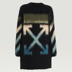 [Off White][노블코코압구정]오프화이트 19FW 브러쉬 롱 모헤어 니트 OWHE009E19B740681039