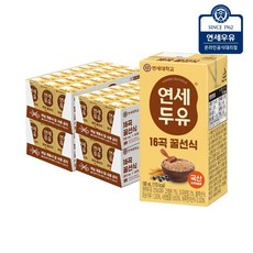 연세두유 16곡 꿀선식 두유 96팩