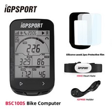 IGPSPORT-BCS100S 자전거 컴퓨터 BLE ANT 2.6 인치 IPX7 c타입 40H 배터리 수명 자동 백라이트 GNSS 스톱워치 IGS, [05] BSC100S M80 HR40