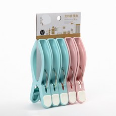 others 집게 빨래 말리다 이불 고정 모기장 대나무 장대 플라스틱 큰 가 용 다목 적 바람막이 옷 사이즈 J801 【 5 개 포장 】, 상세페이지 참조