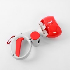  카라 비너 고리 산책 똥집개 똥집게 배변 집게, 1개, 레드 배변집게 