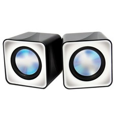CJ+디지클럽 QNIX QS-1000U 화이트 스테레오 스피커_S/N:6E+3E563C ; 스피커 스테레오 2채널 탁상용 CJN256