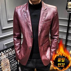 장바9니 블레이저 남자가죽자켓 남성 레더 트렌트코트 라이더