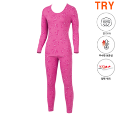 트라이얇은여자순면내의