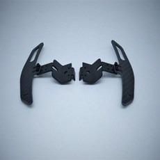 레이싱 휠 거치대 시트 게임 자동차 탄소 섬유 확장 패들 시프터 스러스트마스터 T, 1개, 1.Long paddle