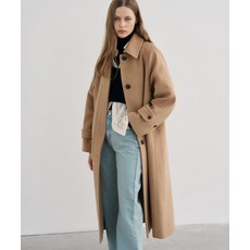 드로우핏 우먼 소프트 캐시미어 싱글 발마칸 코트 BEIGE