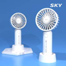 스카이 케어 윈드 100 휴대용 핸디 선풍기 SKY-WD100, 모닝화이트