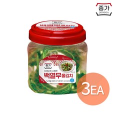 [G] (F)종가 백열무물김치 1.2kg(PET) x 3개, 1.2kg, 상세 설명 참조