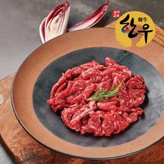 오미장 한우 1등급 국거리 설도 세절 소고기떡국, 국거리300g, 1개