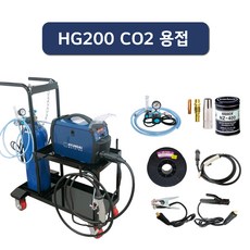 [현대용접기 HG200] CO2 용접세트(기본세트+CO2게이지+솔리드 철 용접봉), 4m 기본, 1.5m 기본, 와이어경 0.8mm