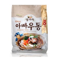 생가득 수타식 아빠우동 195g x 8개입, 1세트