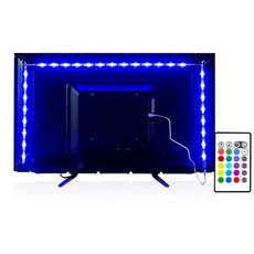 NMT Led 스트립 조명 14.3 피트 65-75in TV Usb 백라이트 키트 원격 16 색 5050 Rgb 바 - P083207ZCY15MJ4, 기본