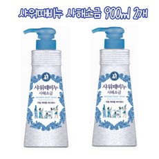 무궁화 샤워때비누 사해소금, 2개, 900ml