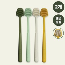 오던톨로지 혀클리너 백태포크레인 양면형 브러시 2p, 2개, 26g