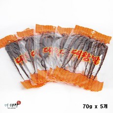 더해찬 국내가공/대왕발70g x 5봉/가문어 망족 오징어다리 오징어발/무료배송, 70g, 5개