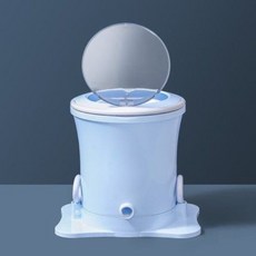 건조기 탈수기 1인가구 미니 의류 가정용 탈수기능 짤순이 속옷 신발 기숙사, 하늘색(업그레이드 버전 대용량)