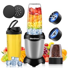& 600ml+300ml] 850W min 쥬서 믹서 얼음도 부서진다 [1대 다역 10점 세트&2종류의