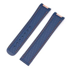 시계줄 호환 남성용 스테인레스 스틸 접이식 버클 손목 팔찌 고무 실리콘 스트랩 오메가 씨마스터 300 AT150 아쿠아 테라 시계 밴드 20mm