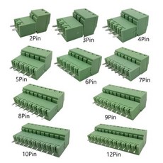 PCB 나사 터미널 블록 암 소켓 핀 헤더 와이어 커넥터 15EDG 3.81MM KF2EDG 2 핀 3 핀 4 핀 5 핀 6 핀 7 핀 8 핀 9 핀 10 핀 12 핀 수 플러그, 1개, 13) Straight needle - 4 Pin