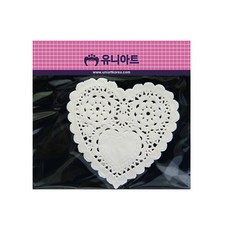 유니아트 1000 하트 종이레이스 중 14cm, 2개