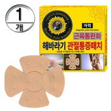 히딩크 해바라기 관절통증패치 (4매입)/근육통완화/관절/통증/히딩크/자석/동전/패치, 1개