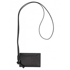 [LOEWE] 남성 가죽 카드 홀더 위드 목걸이 블랙 C500R06X021100