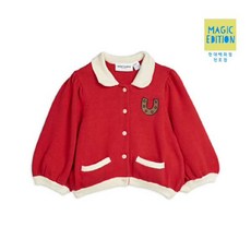 [현대백화점][미니로디니] 말발굽레드가디건 2022011042 Horseshoe cardigan 아동 선물 유아 조카 여아 남