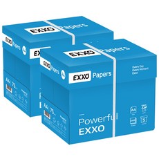 엑소(EXXO) A4 복사용지(A4용지) 75g 2BOX(5000매) 1세트 상품 이미지