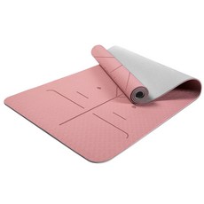 인생 애호감 TPE 요가매트 8mm + 백팩과 정리 끈, 핑크색