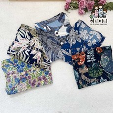 혀니미니 500034 여자 반팔 원피스잠옷 잠옷 홈웨어 반팔 여름잠옷 냉장고원피스