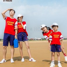 kirahosi 얇은 귀여운스타일 패션 패밀리룩 돌촬영가족티 1104호 DJsp64n