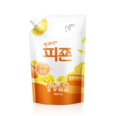 피죤 프리미엄 옐로미모사 리필 1600ml 섬유유연제, 8개