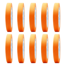 [당일출고] (10개입) 마스킹테이프 종이테이프 15mm X 40M 다꾸 보양 도색 도장, 오렌지, 10개