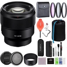 Pixel Connection 소니 FE 85mm F1.8 망원 고정 프라임 카메라 렌즈 SEL85F18 텐바 파우치 포함 번들 67MM 3PC 필터 키트 이상 |, Plus - 소니85mm1.8