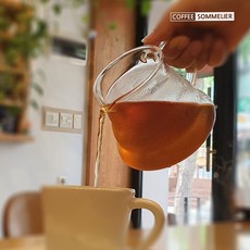 내열유리 웨이브 커피서버 드립 400ml, 1개