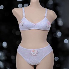 주니어 노와이어 브라 A컵 속옷 세트 여아속옷 여자아이 여자아이속옷 여아