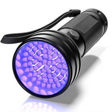 51 LED UV 적외선 랜턴 축광 네일 형광증백제 형광물질 후레쉬 휴대용 손전등, 1개