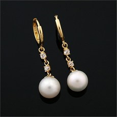루시아 (LUCCIA) 14K / 18K 진주귀걸이 (M-0186e해수)