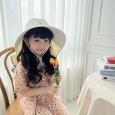 에끌 어린이 여름 물놀이모자 프리미엄차양햇 플랩캡