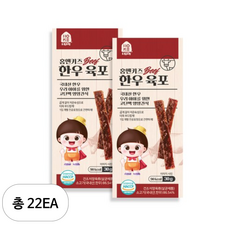홈앤키즈 한우 육포, 30g, 22개
