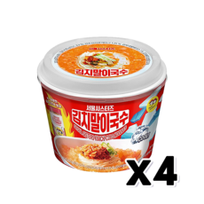 서울시스터즈 김치말이국수 즉석용기컵 200g x 4개, 단품