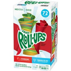 후르츠 롤업 Fruit Roll-Ups Fruit Roll-Ups 후르츠 롤업 젤리 14g, 1.02kg, 1개