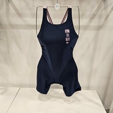 NC수원터미널점. 레노마 수영복 레노마 여성 X백 3부 레터링 실내수영복 LF2C803-네이비