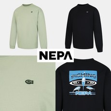 [네파] 23년 S/S 캠핑 좋아하는 커플 안성맞춤!! 공용 피싱 그래픽 긴팔 라운드 티셔츠 (루즈핏) (2색상 택1) - 7JC5366