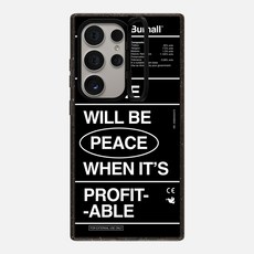 케이스티파이 CASETiFY 갤럭시 S24 울트라 임팩트 링 스탠드 케이스 There Will Be Peace Black