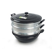 마블 다기능 3단 찜솥 찜냄비 찜기 찜통 가마솥 (28cm~48cm), 30cm, 1개