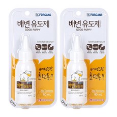 강아지 화장실 대소변훈련 배변유도제 2개 냄새자극 애견카페 습관형성 자견 다둥이집, 80ml