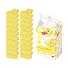 스카치브라이트 3M 향기톡톡 크린스틱 레몬 리필 5p, 혼합 색상, 4개